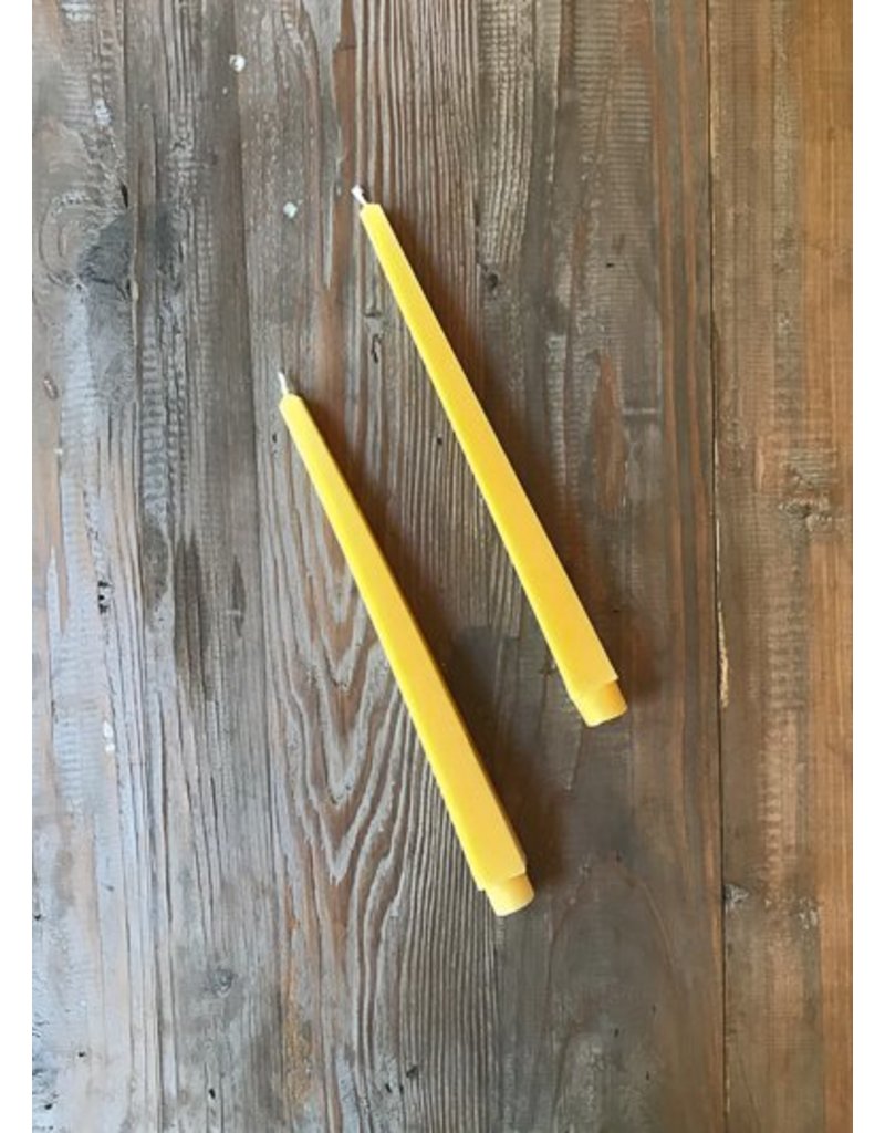 The Birch Store Beeswax 11" Square Taper Pair