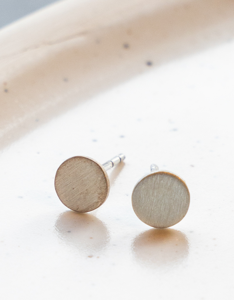 The Birch Store Small Disc Stud Earring