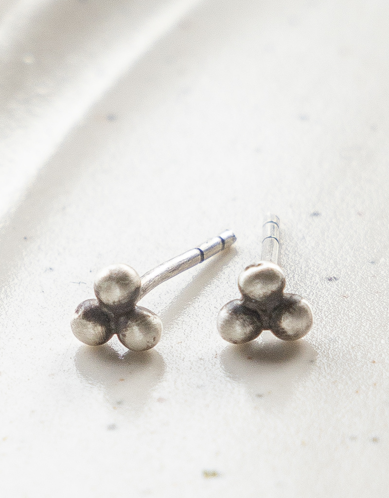 The Birch Store Triple Disc Mini Stud Earring