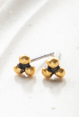 The Birch Store Triple Disc Mini Stud Earring