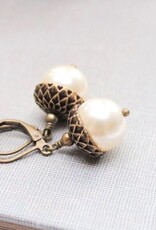 The Birch Store Pearl Acorn Earrings