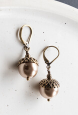 The Birch Store Pearl Acorn Earrings