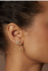 Satya Jewelry Labradorite Sunburst Stud Earrings