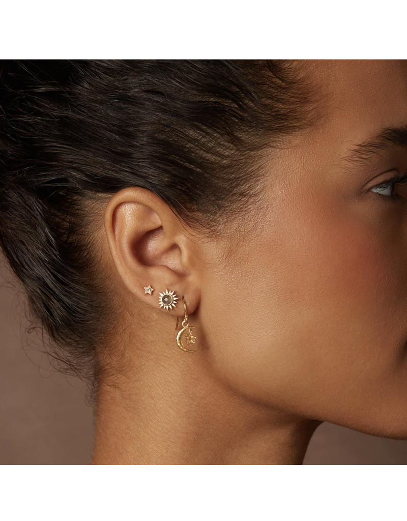 Satya Jewelry Labradorite Sunburst Stud Earrings