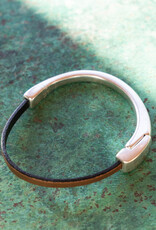 Araracuara Silver + Leather Bracelet