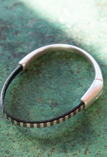Araracuara Silver + Leather Bracelet