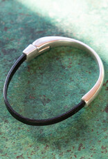 Araracuara Silver + Leather Bracelet