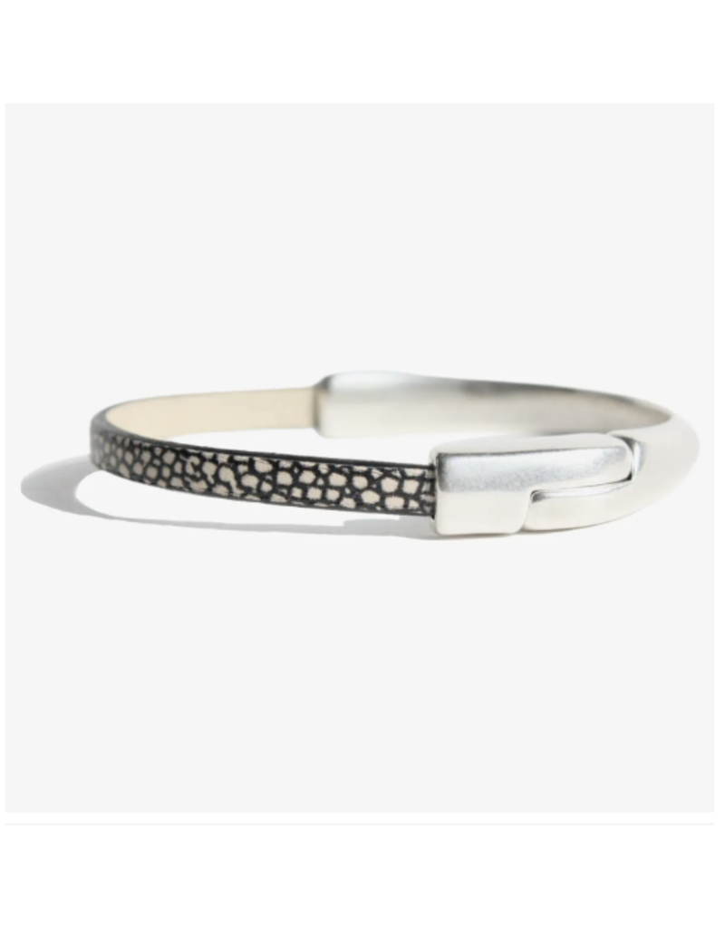 Araracuara Silver + Leather Bracelet