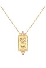 Satya Jewelry 18k Gold Plated Tarot Necklace - The Empress