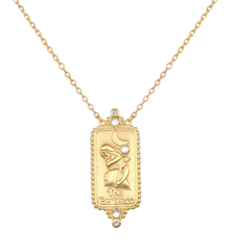Satya Jewelry 18k Gold Plated Tarot Necklace - The Empress