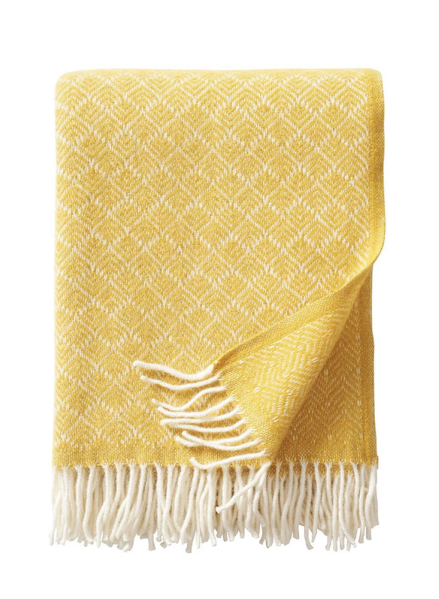 The Birch Store Organic Lambswool Throw - Pampas