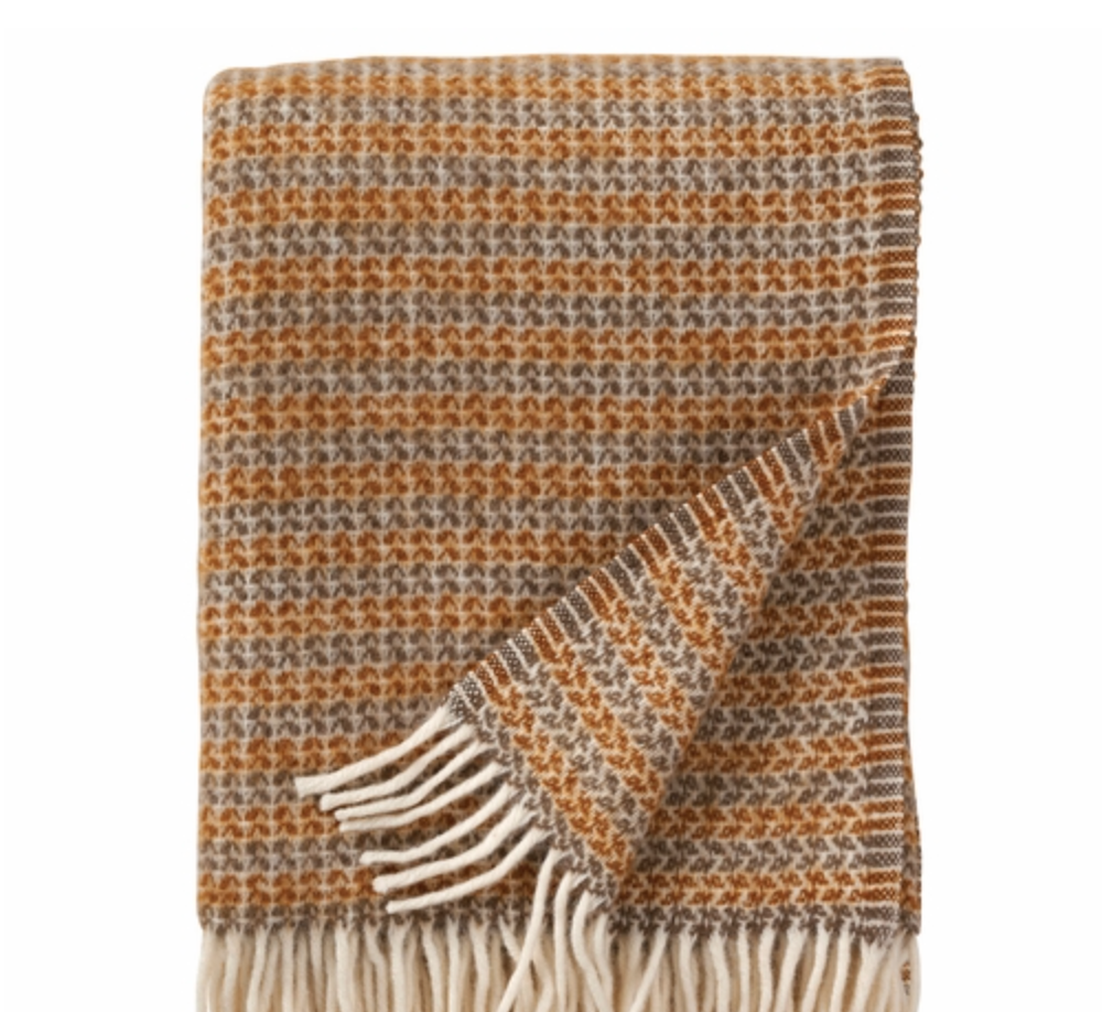 The Birch Store Curve Creme Caramel Wool Throw