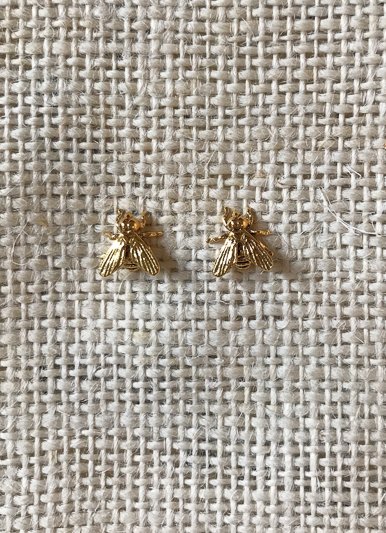The Birch Store Large Gold Bee Post Earring