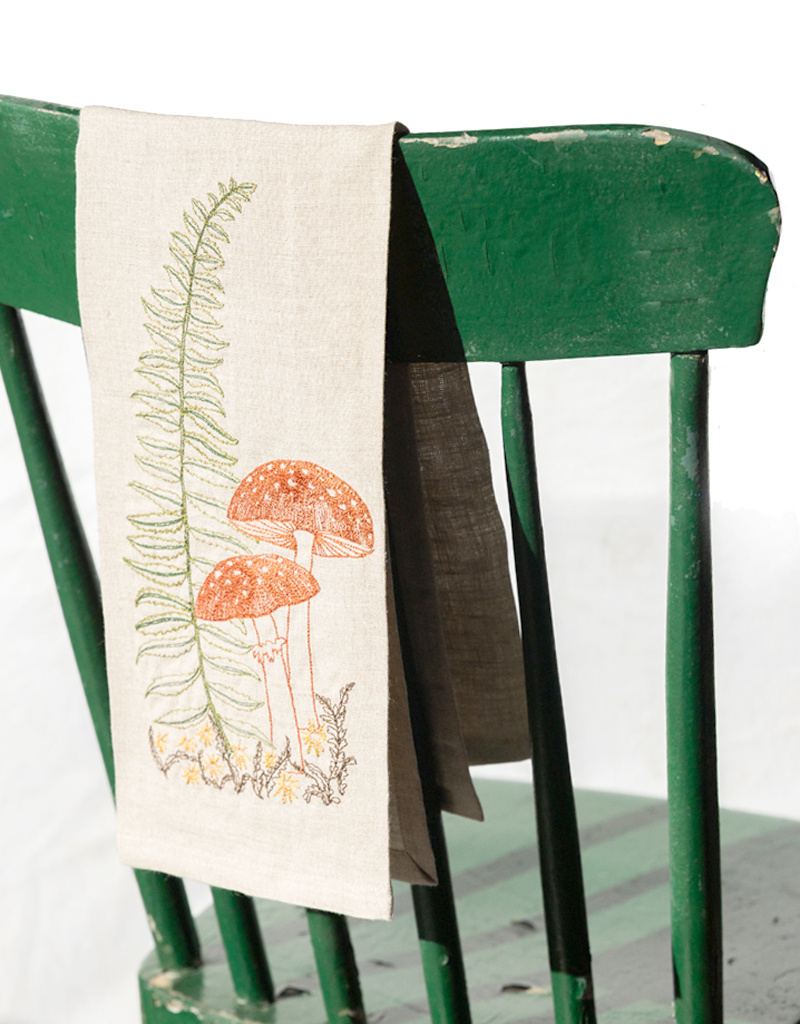 Coral & Tusk Coral & Tusk Woodland Linen Tea Towel
