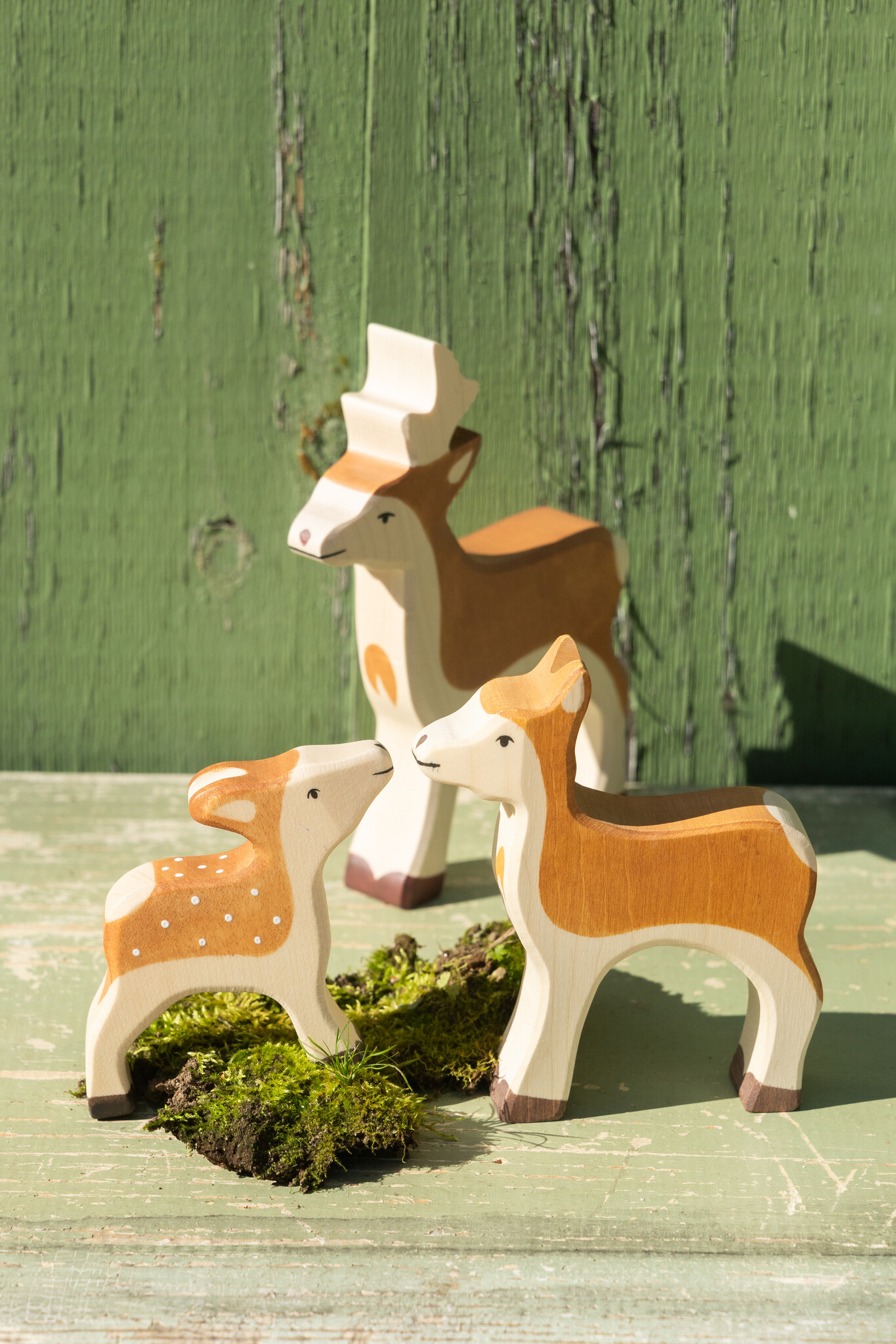 The Birch Store Handcrafted Wooden Deer