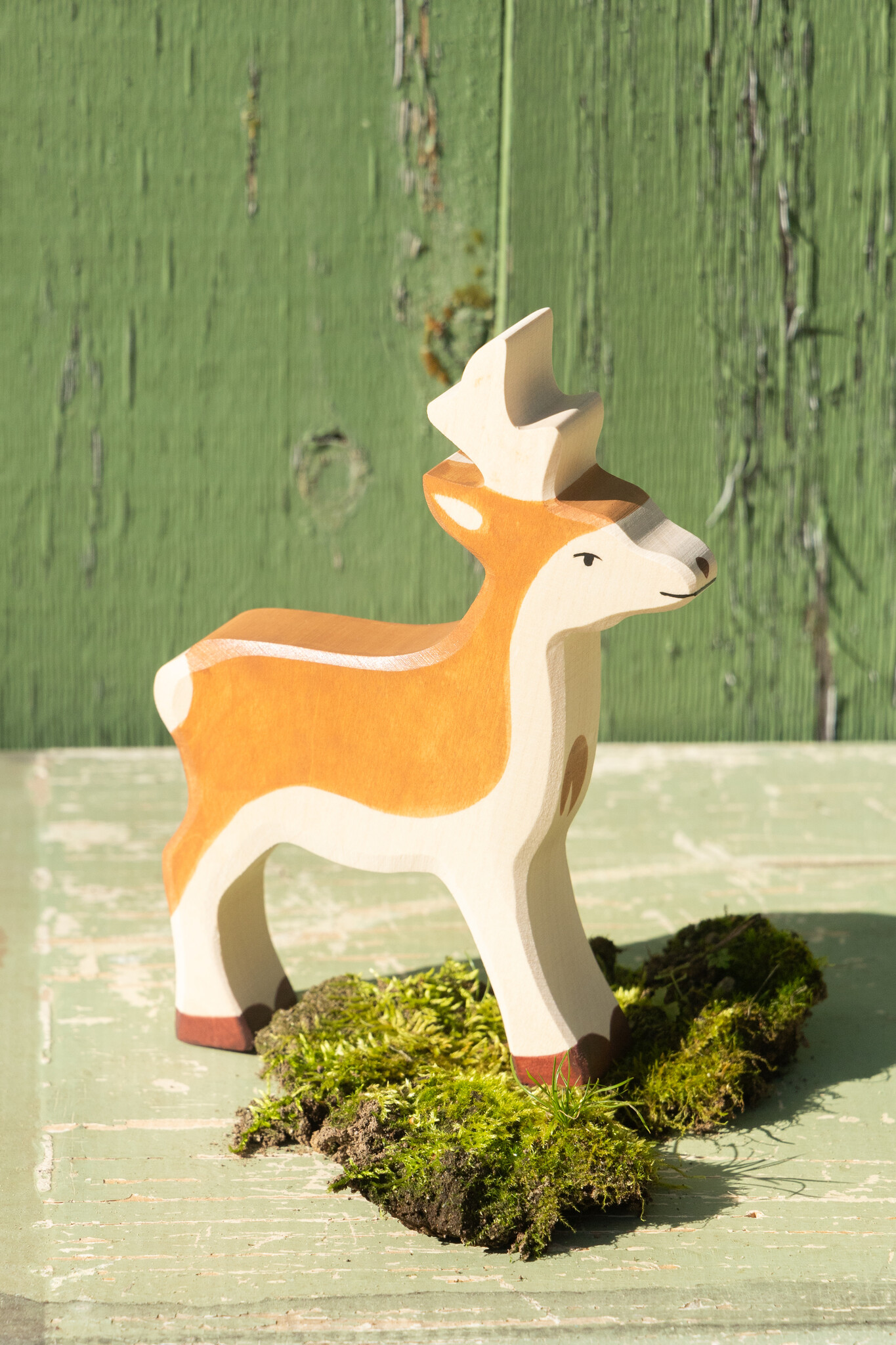 The Birch Store Handcrafted Wooden Deer