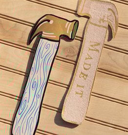 The Birch Store Blue Leather Hammer Bookmark