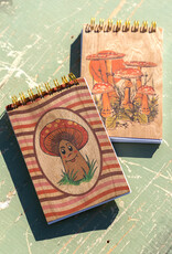 Spitfire Girl Hand Painted Wood Cover Notepad