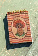 Spitfire Girl Hand Painted Wood Cover Notepad