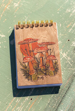 Spitfire Girl Hand Painted Wood Cover Notepad