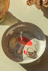 Roomytown Inc Mushroom Printed Enamel Round Tray