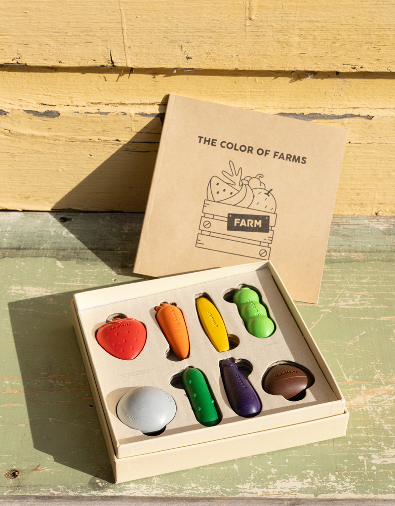 Living Refinery Vegetable Shape Farm Crayons
