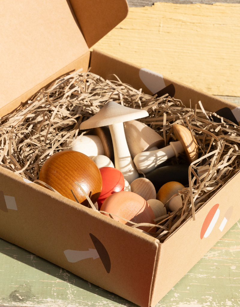 Living Refinery Wooden Forest Mushroom Box