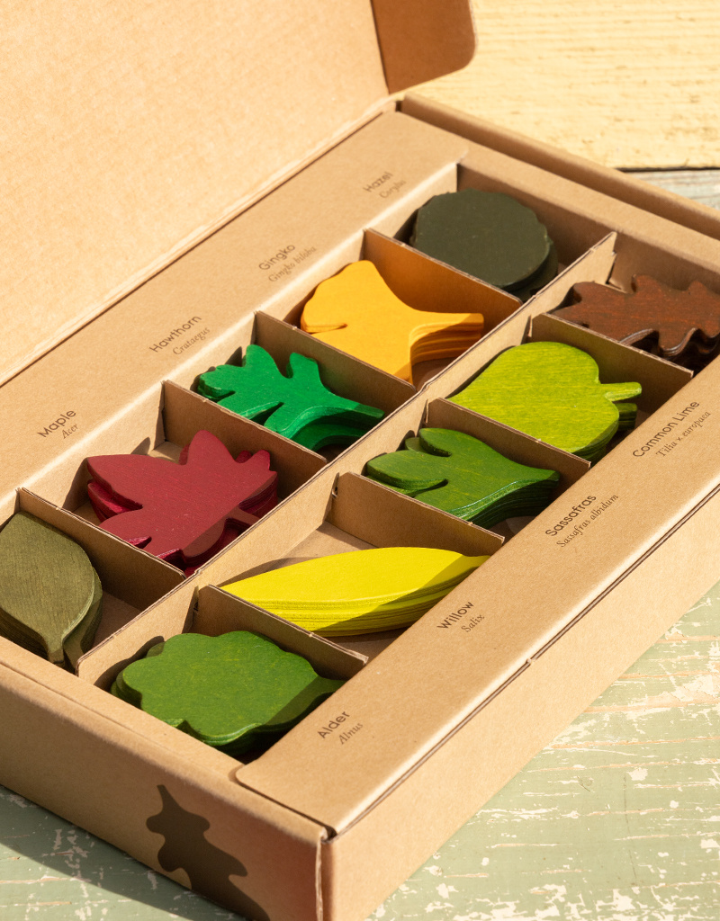 Living Refinery Wooden Forest Leaves Box