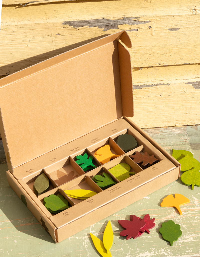 Living Refinery Wooden Forest Leaves Box