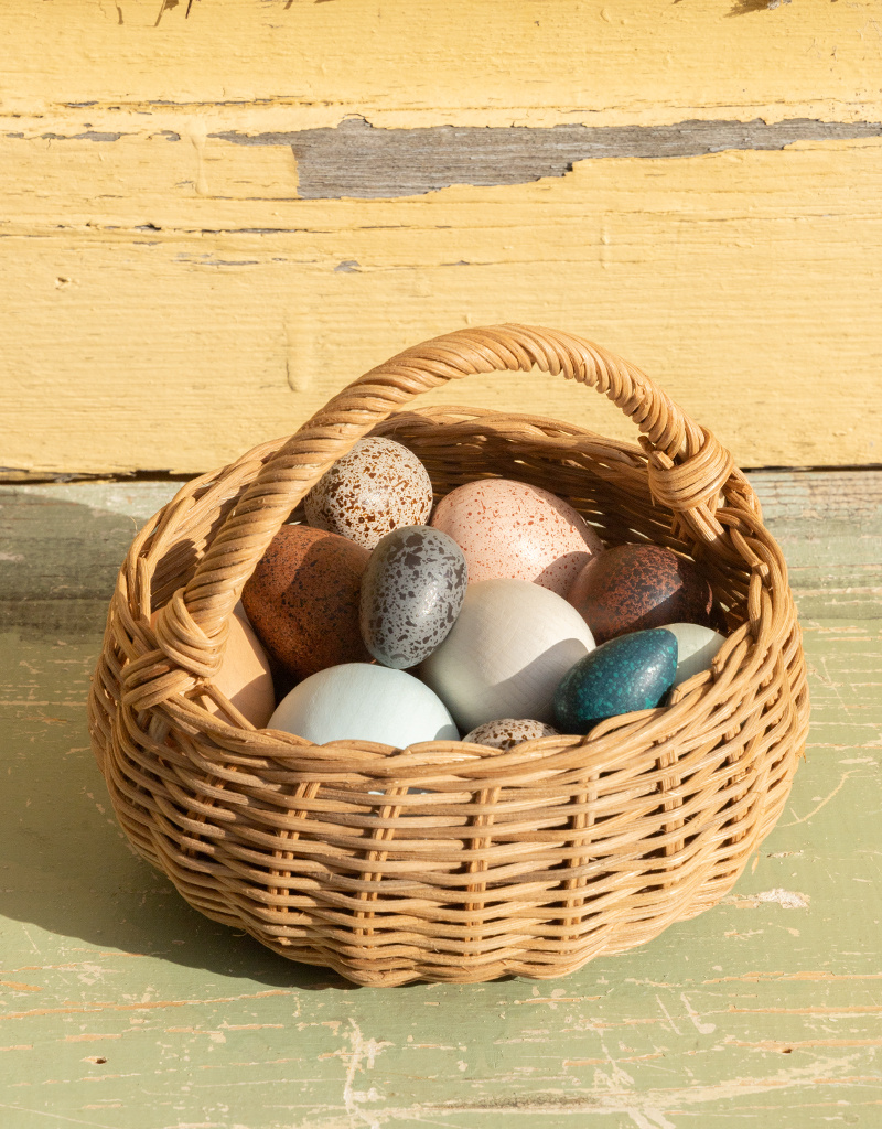 Living Refinery A Dozen Wooden Bird Eggs