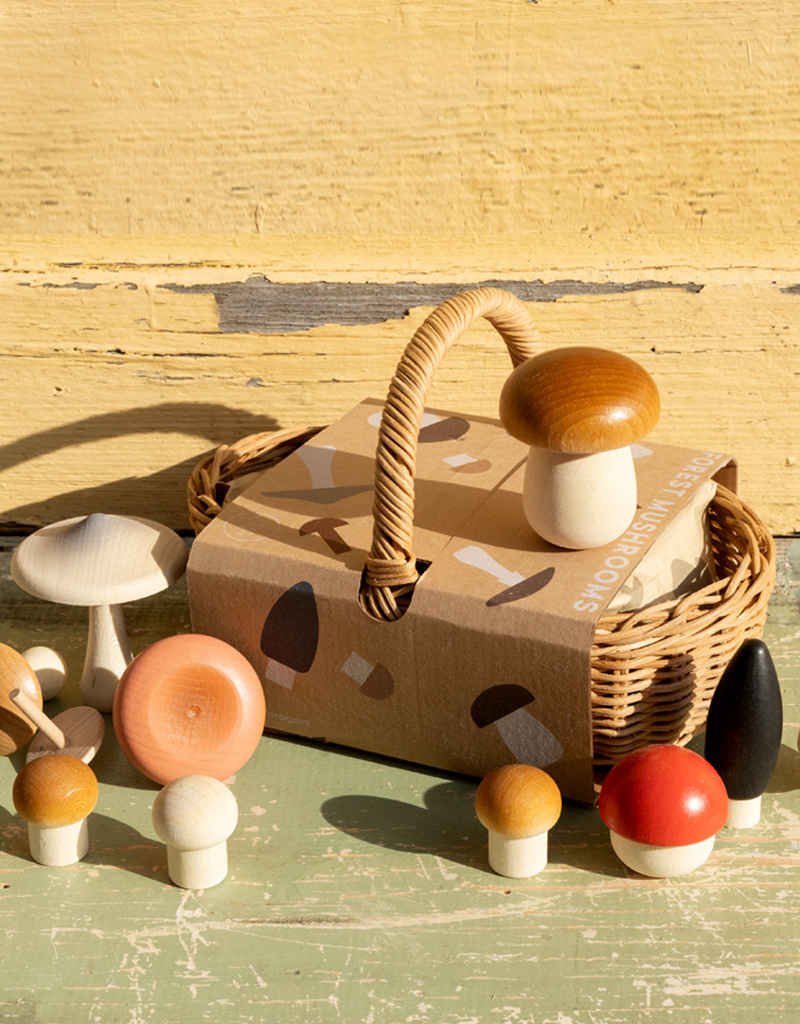 Living Refinery Wooden Forest Mushroom Basket