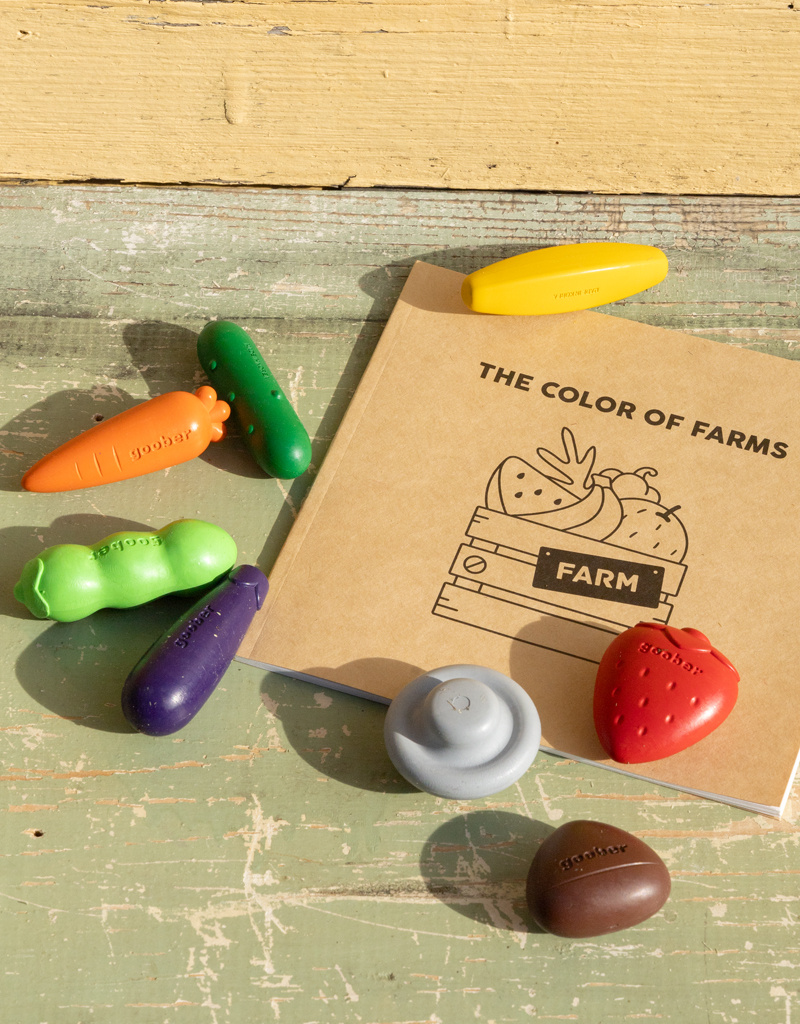 Living Refinery Vegetable Shape Farm Crayons