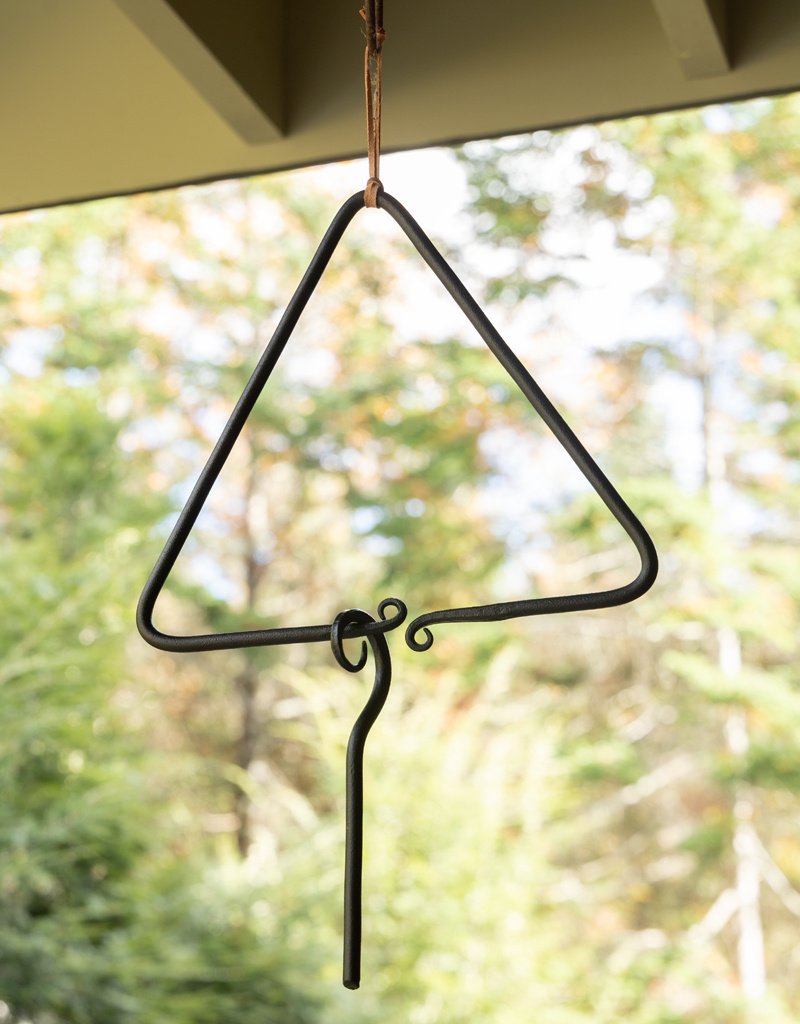 The Birch Store Forged Iron Triangle: Dinner Bell