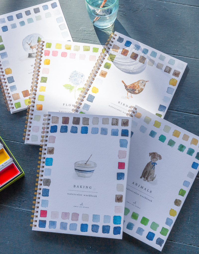 Emily Lex Studio Watercolor Workbook: Choice of 5 styles