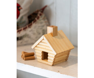 KWO Wooden Log Cabin Incense Burner / Smoker – Made In Germany - View #3