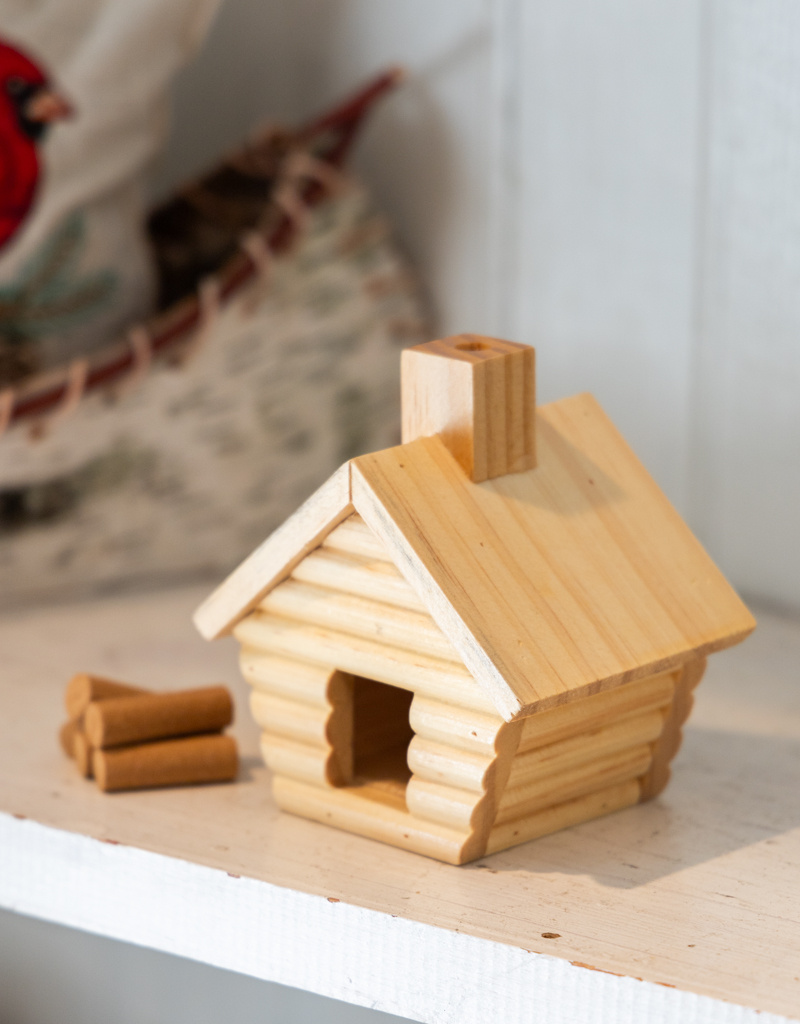 The Birch Store Log Cabin Incense Burner