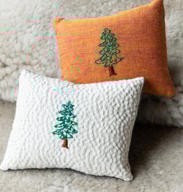 Lori Hall Locally Made Small Emb. Balsam Pillow w/ Tree