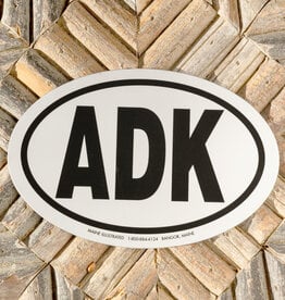 Maine Illustrated Large Oval ADK Magnet