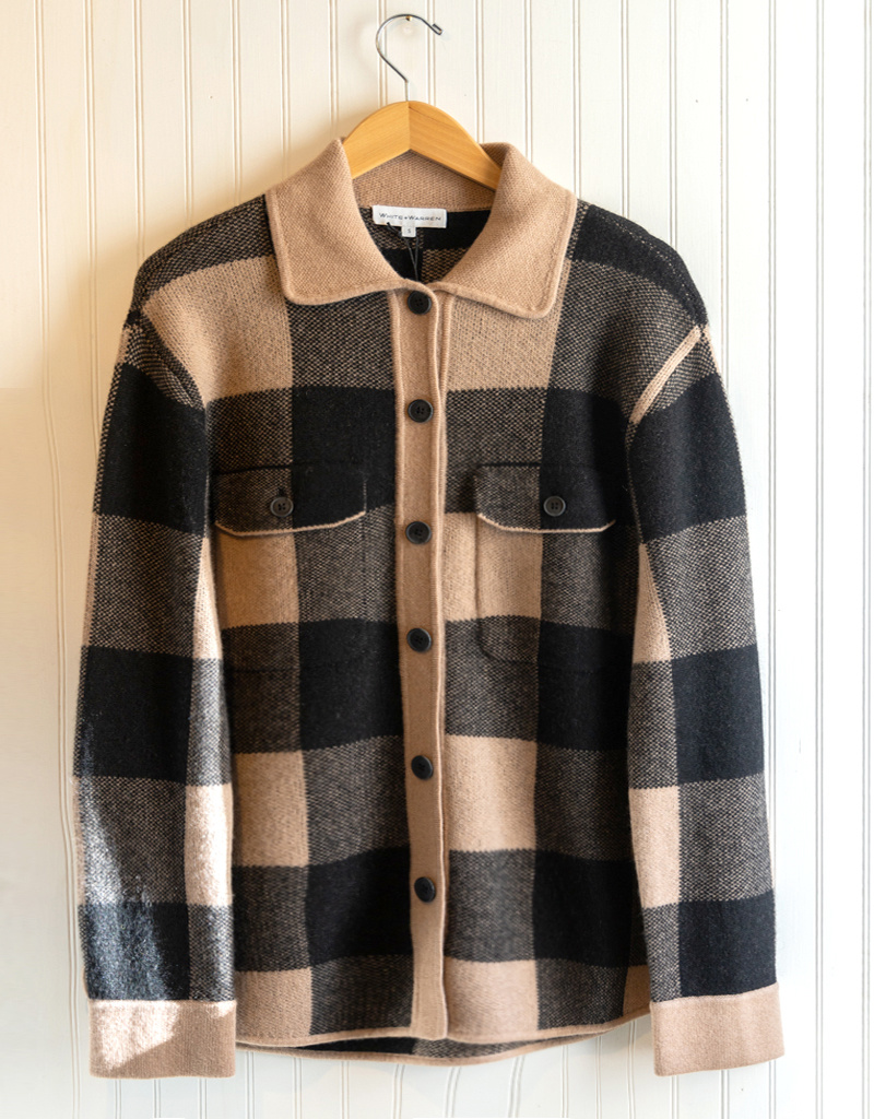 White + Warren W+W Cashmere Luxe Cashmere Shacket