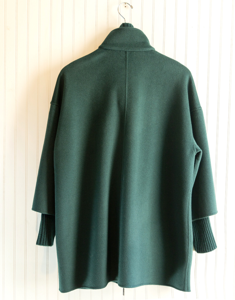 Kinross Cashmere Insert Zip Mock Coat