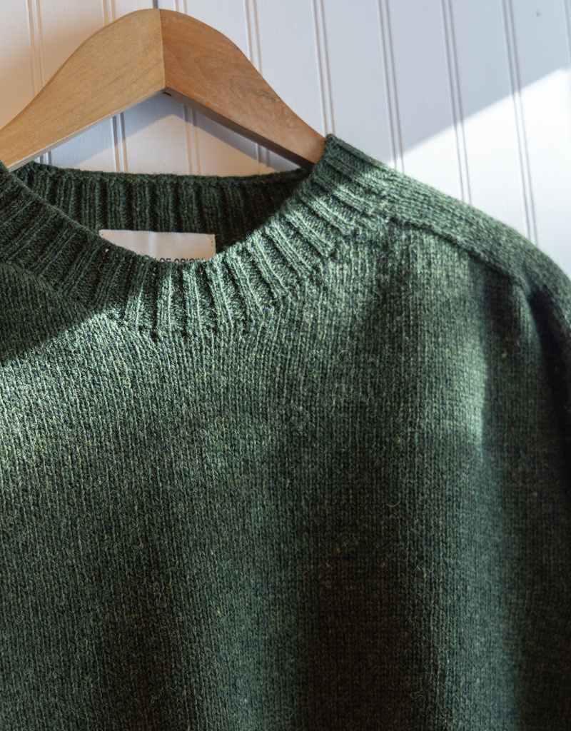 Country of Origin Shetland Wool Seamless Half Crew
