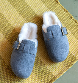 Cloud Nine Sheepskin Genuine Sheepskin / Natural Wool Felt Shirley Scuff Slipper
