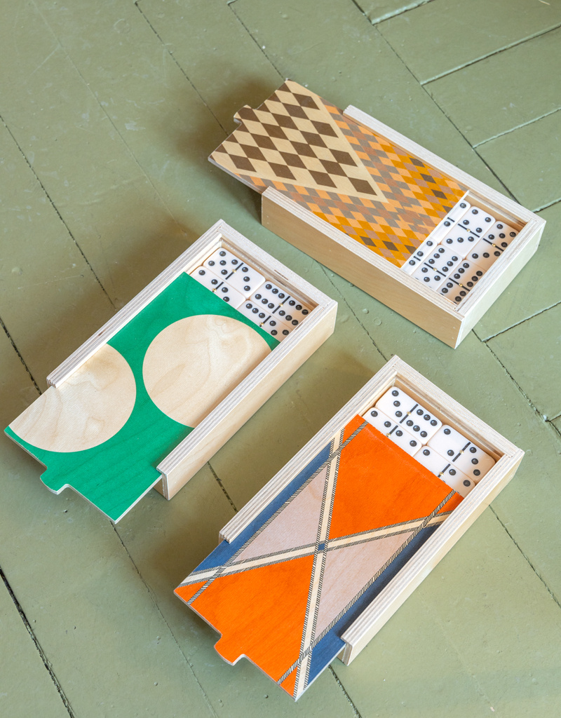 Wolfum Studio Hand Printed  Birch Domino Set