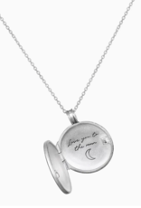 Satya Jewelry Mother Moon  Sterling Silver.Locket Necklace