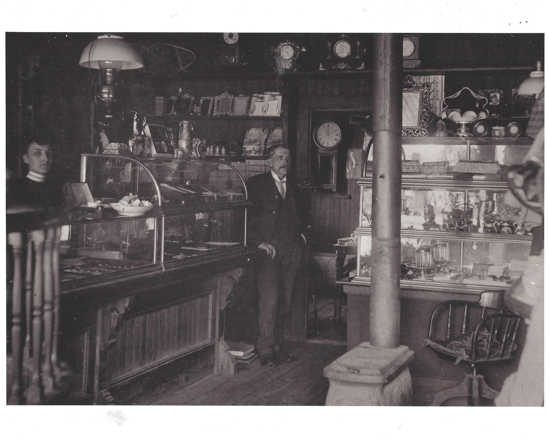 The Birch Store counter in the 1890s