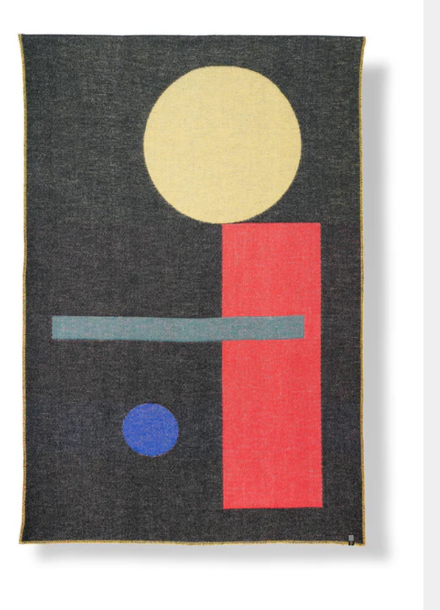 The Birch Store "BAUHAUSED 1"  Wool Blanket
