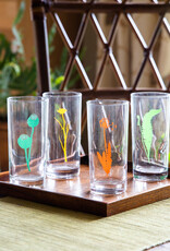 The Birch Store Set of 4 Botanical Collins Glass^ Bright