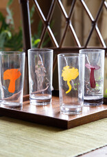 The Birch Store Set of 4 Mushroom Collins Glass^ Bright
