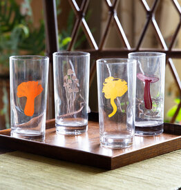 The Birch Store Set of 4 Mushroom Collins Glass^ Bright