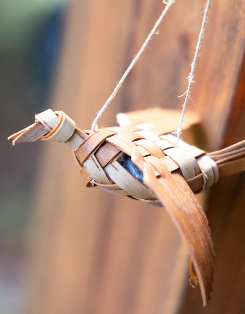 Tree to Table Woven Birch Bird Ornament